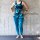 Longshirt - eng geschnitten - Batik - Tie dye - Eye