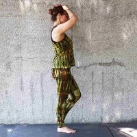 Tank Top - weit geschnitten - onesize - Bamboo - grün-gelbgrün