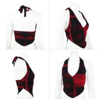 Neckholder - Top - Crop Top - Jersey - Batik - Tie dye - Birch