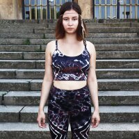 Crop Top - cross straps - Batik - Diamond