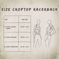 Crop Top - Racerback - Batik - Lava