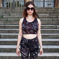 Crop Top - Racerback - Batik - Lava