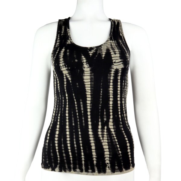 Tank Top - breite Träger - cross back - Batik - Bamboo