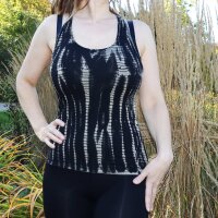 Tank Top - breite Träger - cross back - Batik - Bamboo