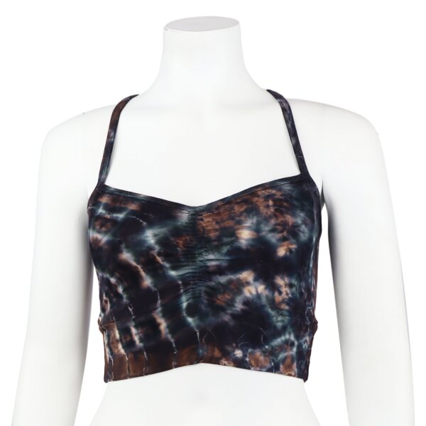 Sports Bra - Crop Top - Cross Back - Batik - Diamond