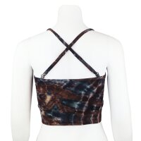 Sports Bra - Crop Top - Cross Back - Batik - Diamond