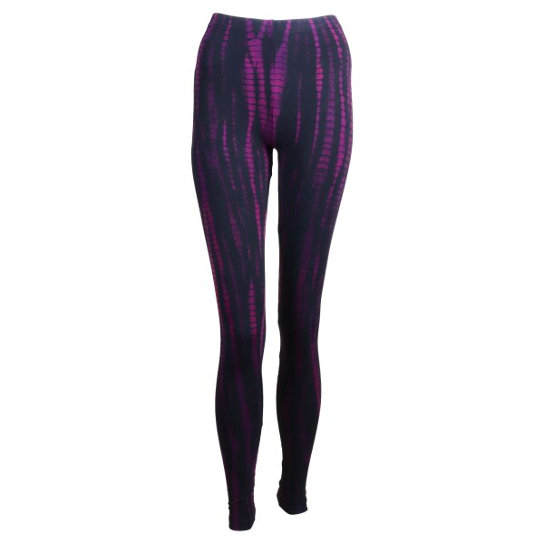 Leggings - Batik - Bamboo - black - pink