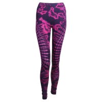 Leggings - Batik - Sun - schwarz - pink