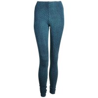 Leggings - Batik - Flower of life - schwarz - türkis