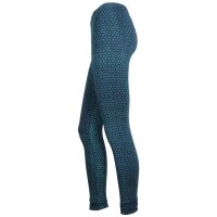 Leggings - Batik - Flower of life - schwarz - türkis