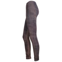 Leggings - Batik - Flower of life - black - brown-light brown