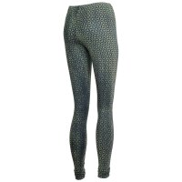Leggings - Batik - Flower of life - black - green-poison green