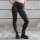 Leggings - Batik - Flower of life - black - green-poison green