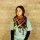 Palituch - schwarz - Tie dye-Batik-bunt 01 - Kufiya PLO Tuch